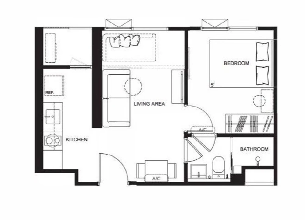 Quintara MHy'Den Pho Nimit for sale, 26th floor, river view, good project, nice to live in, reserve now, urgent.