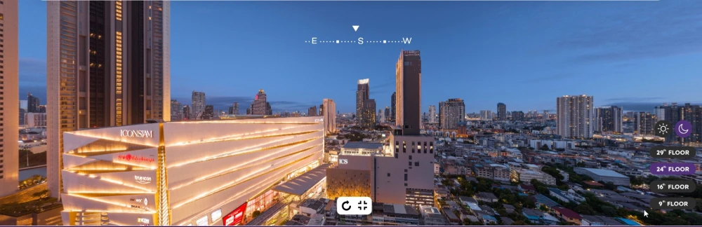 Selling down payment for Rhythm Charoen Nakhon Iconic, high floor, lower price than the developer's price, direct river view. Book now!
