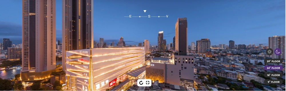 Selling down payment for Rhythm Charoen Nakhon Iconic, high floor, lower price than the developer's price, direct river view. Book now!