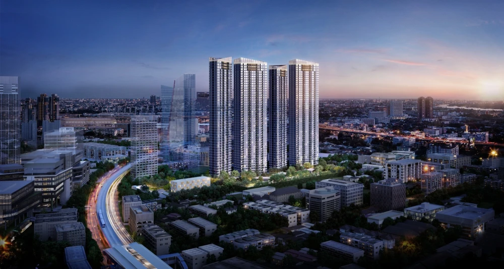 Selling down payment Skyrise Avenue Sukhumvit 64, 3 bedrooms, 3 bathrooms, very beautiful plan, lots of usable space, very suitable for a family.