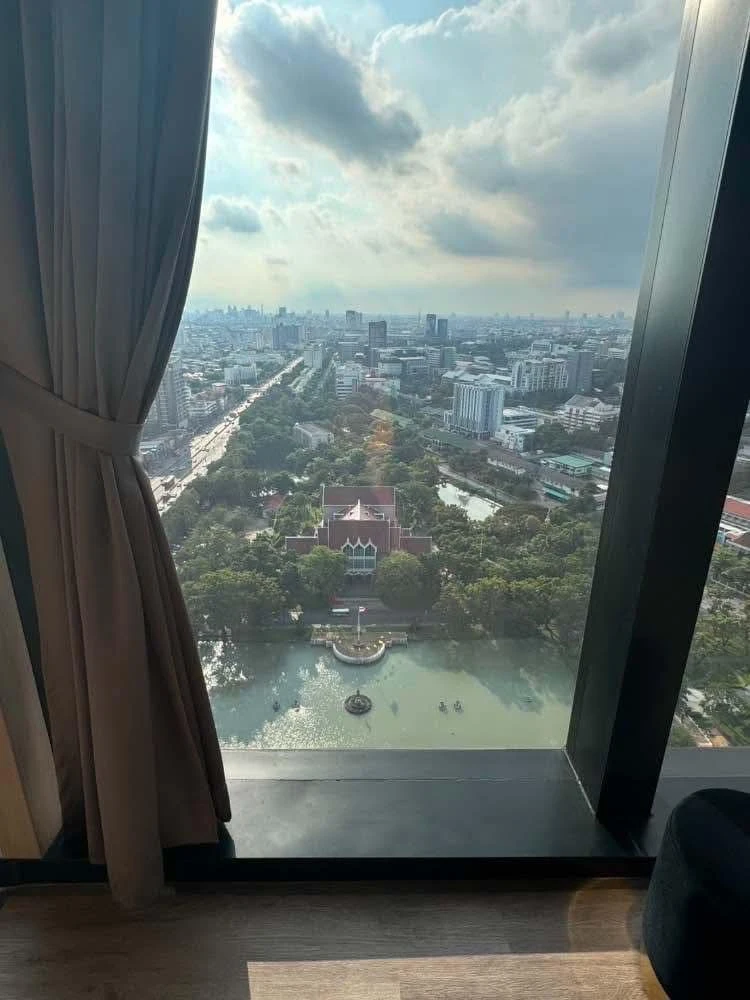 Selling down payment So Origin Kaset Interchange, Duo Space room, 12th floor, beautiful view, come and own it now.