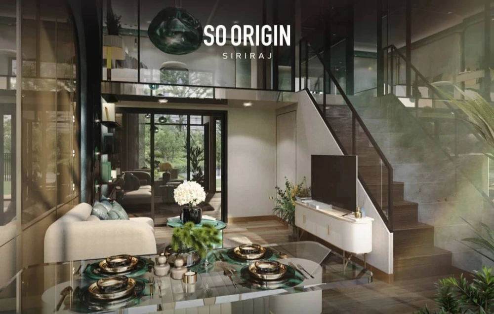 Selling down payment So origin Siriraj, corner room, north facing, this position has a bedroom and a larger kitchen than usual, hurry and reserve now.
