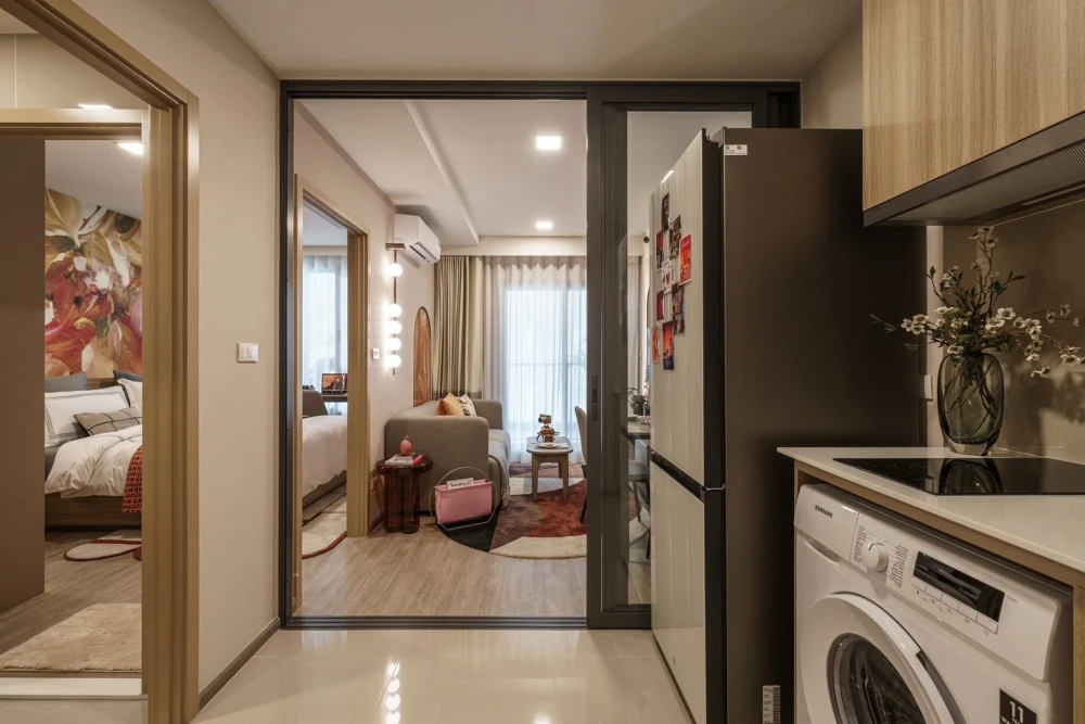 Down payment sale THE BASE Ratchada - Thapra, 1 bedroom, 1 bathroom, 2nd floor, comes with a special price, hurry and reserve now.