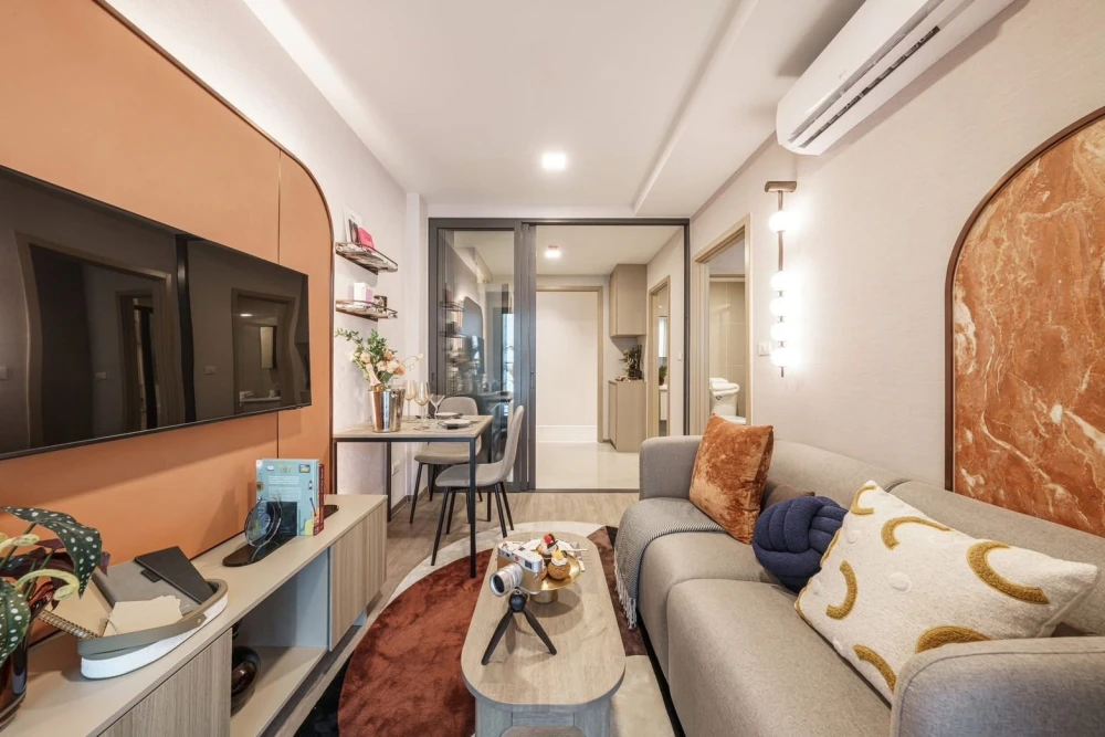Down payment sale THE BASE Ratchada - Thapra, 1 bedroom, 1 bathroom, 2nd floor, comes with a special price, hurry and reserve now.