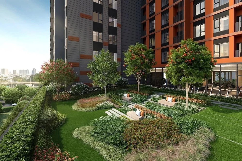 Selling down payment for The Base Wongsawang. Wide frontage unit, allowing for the addition of a small bedroom. It's the innermost unit, only sharing