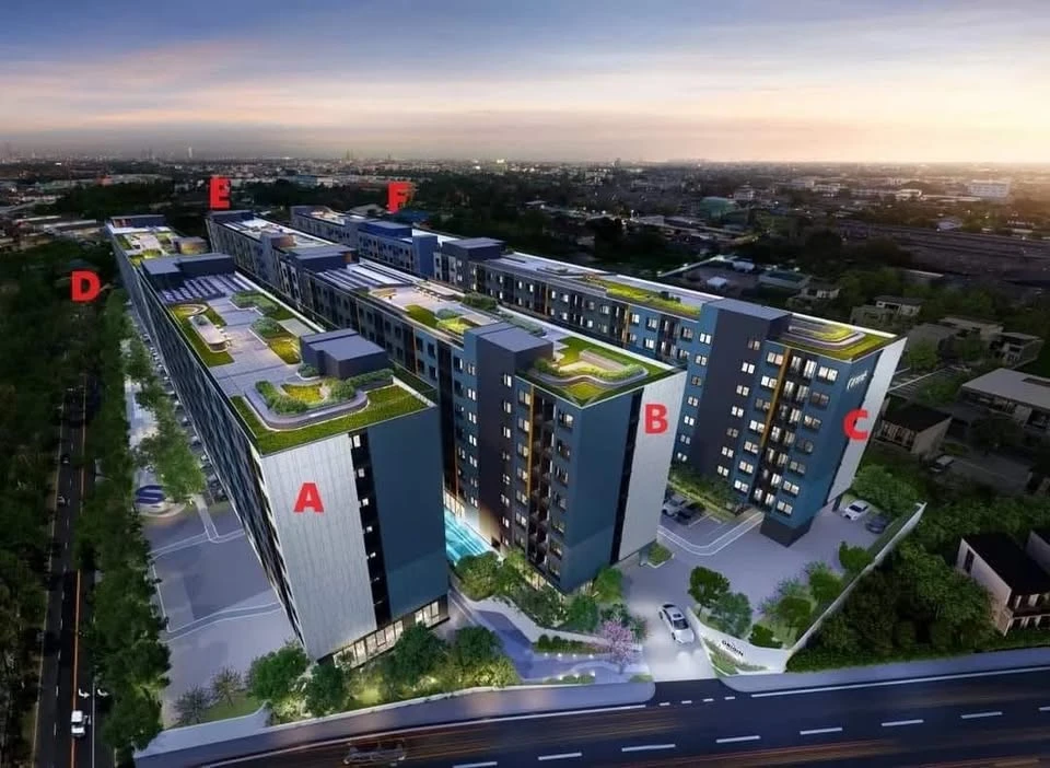 Selling down payment The origin bangkae Building A near the common area, quiet, 5th floor, corner room, private, you can't miss booking.
