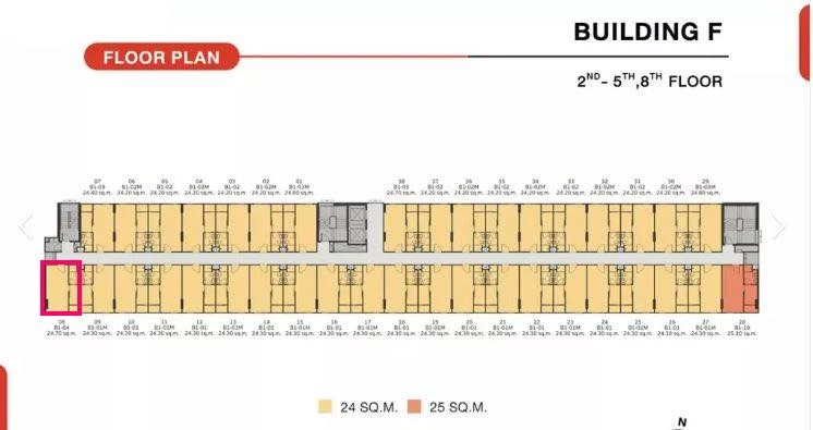 Selling down payment at The Origin Bangkae, a building where pets are allowed, corner room, edge building, view facing out, so private, if you don't b