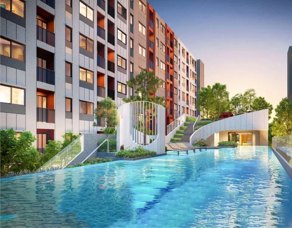 Selling down payment for The Origin Setthabut Station, 1 Bedroom unit, 29 sq.m. Complete facilities and activities!