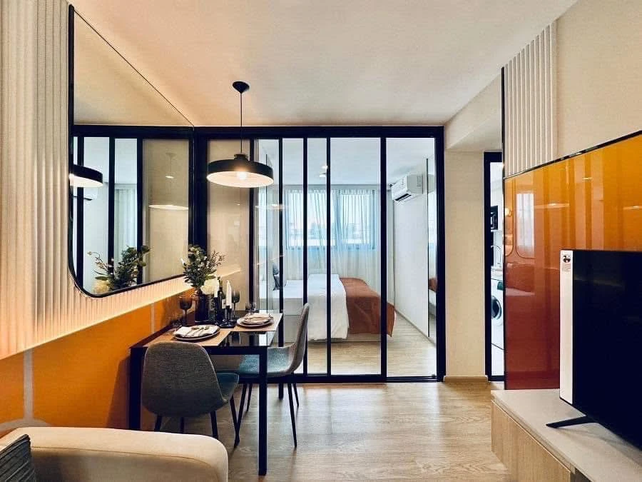 Selling down payment The Origin Sukhumvit - Praksa 23rd floor, corner room, good project, complete common area, reserve now