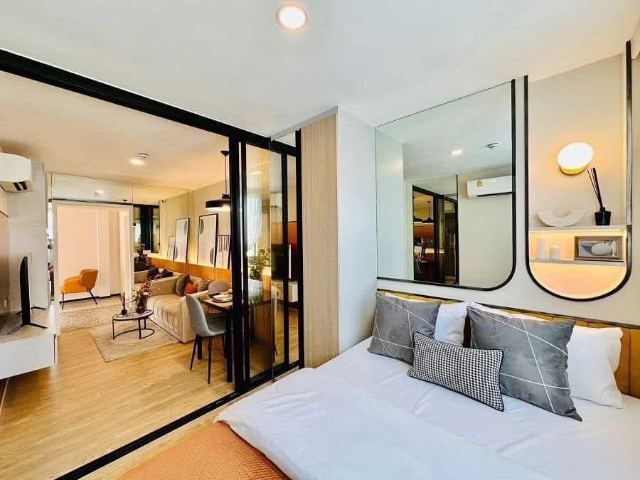 Selling down payment The Origin Sukhumvit - Praksa 23rd floor, corner room, good project, complete common area, reserve now