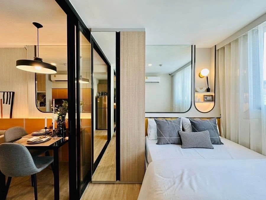 Selling down payment The Origin Sukhumvit - Praksa 23rd floor, corner room, good project, complete common area, reserve now