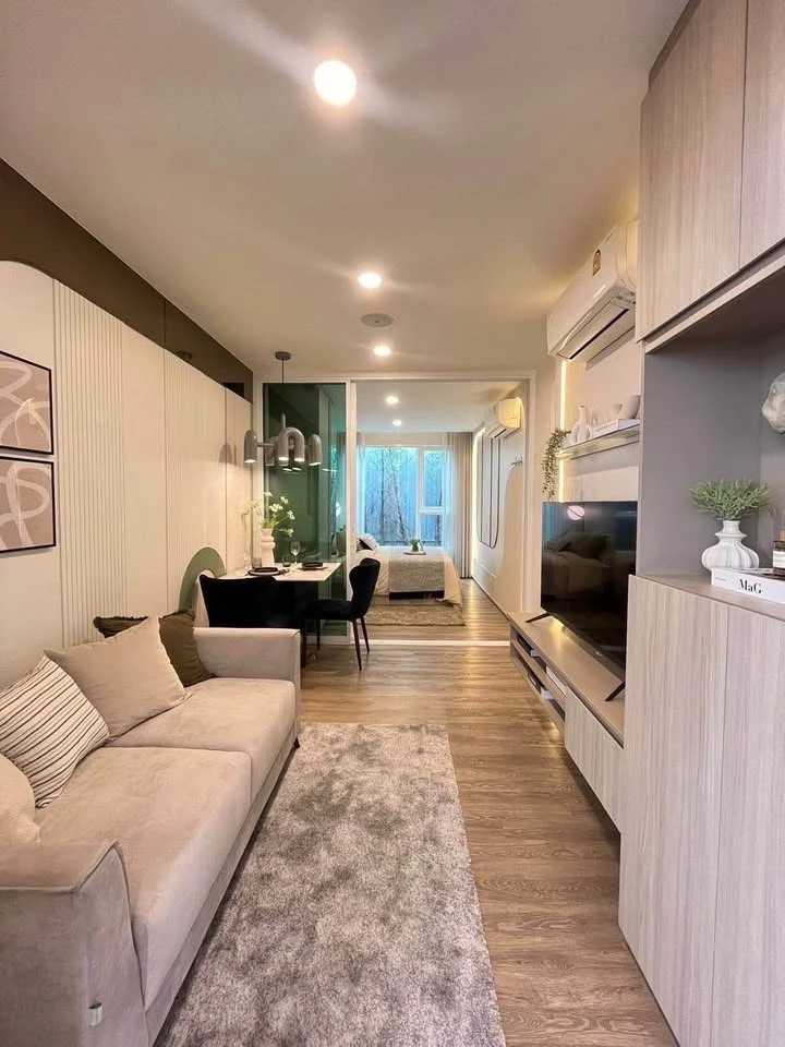 Selling down payment for The Origin Phahon Yothin 57, pets allowed, kitchen attached to balcony, near fire exit, room facing north, very attractive fo