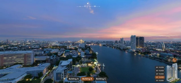 ขายดาวน์ Wan Vayla Na Chaopraya ชั้น 18 ห้องมุม วิวดี สนใจจองเลย ด่วนๆ