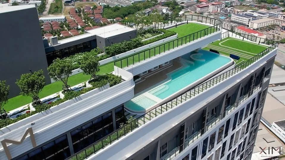 Down payment sale for XIM Suksawat - Rama 3, room on the 28th floor, very high, with an open city view in a great location, reserve now!