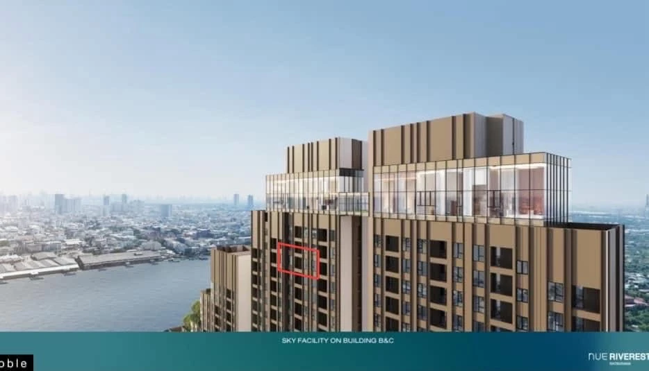 Condo for sale, Nue riverest Rat Burana, 1 Bedroom Plus, 28th floor, high view, good price, buy quickly.