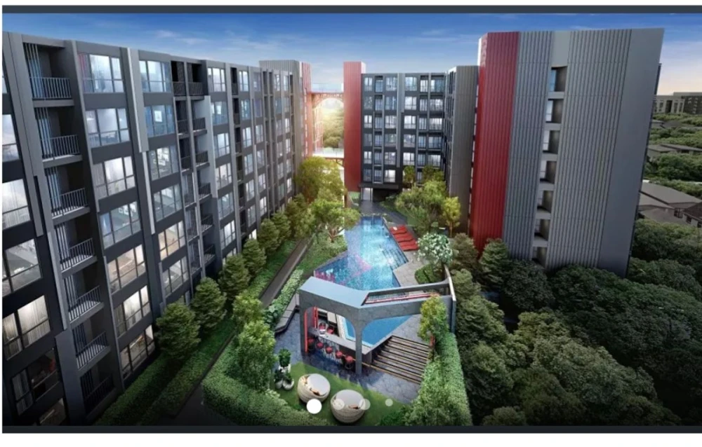 Condo for sale, Maroon Ratchada 32, 3rd floor, closed kitchen with balcony, comes with amenities, good price, reserve now!