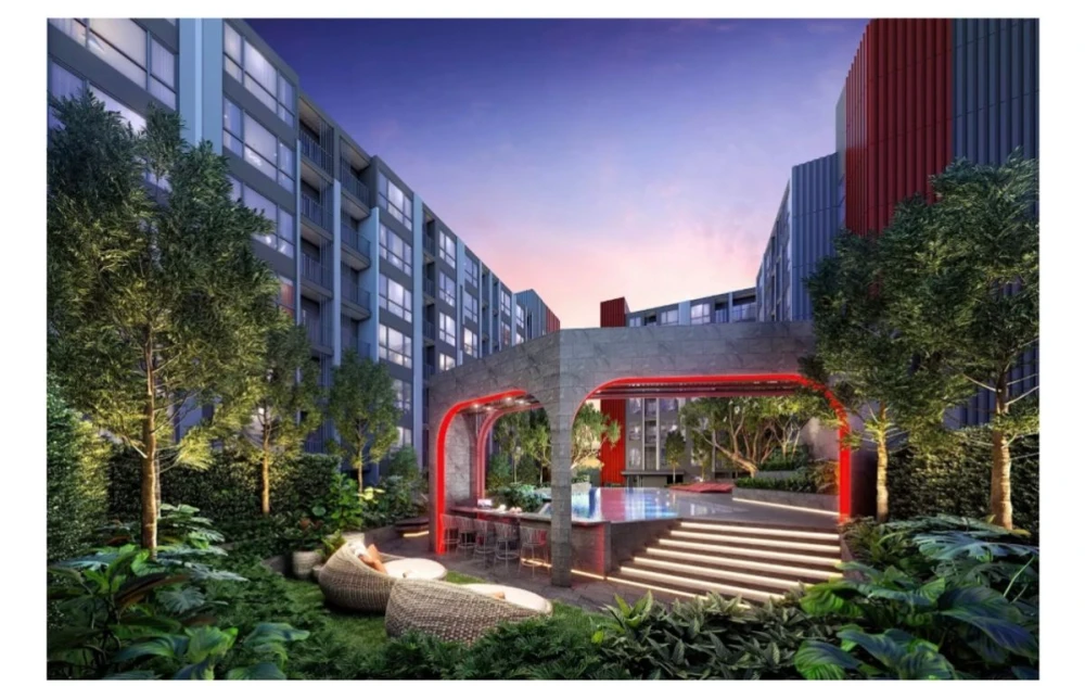 Condo for sale, Maroon Ratchada 32, 3rd floor, closed kitchen with balcony, comes with amenities, good price, reserve now!