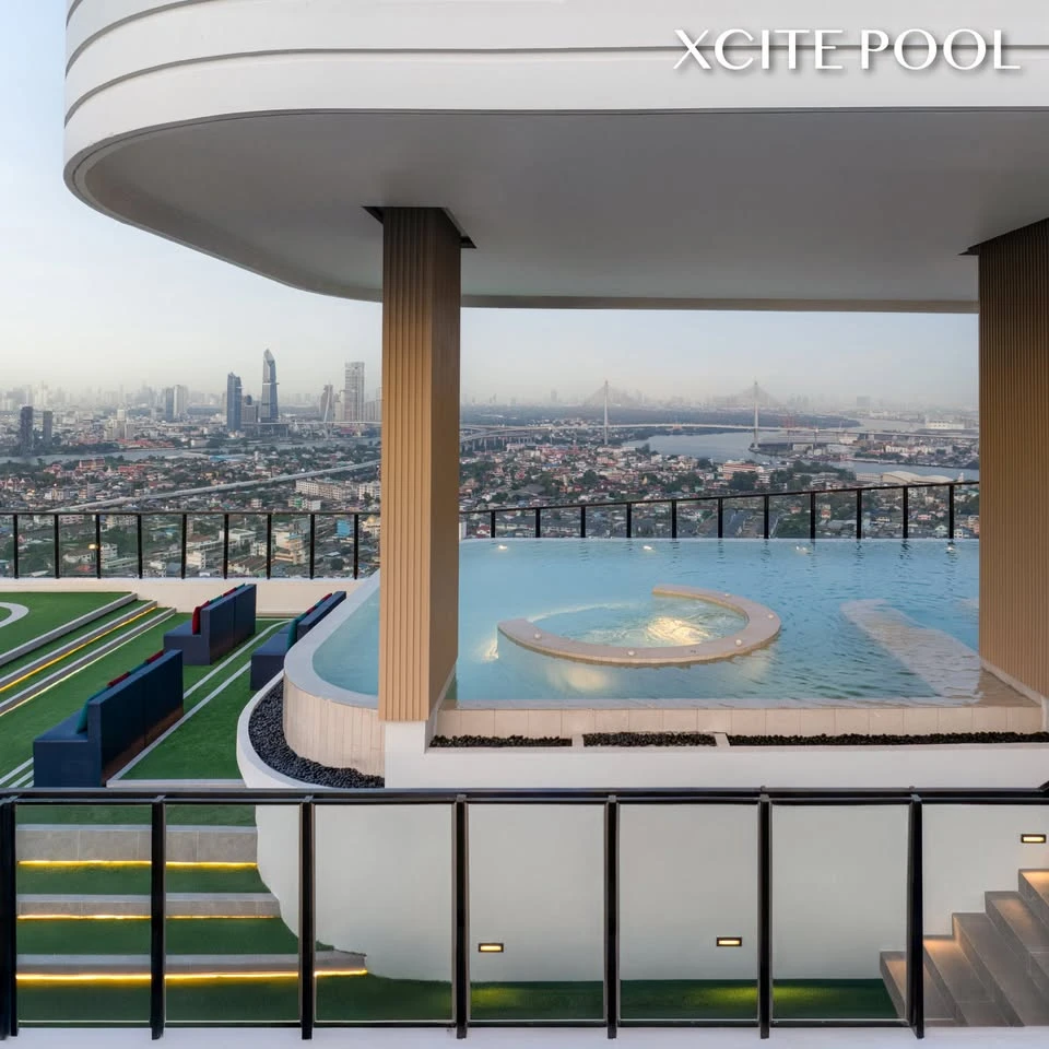 Selling down payment Sim Suk Sawat - Rama 3, corner room, high view, beautiful view, open view, not blocked, 31st floor, I must say you must reserve.