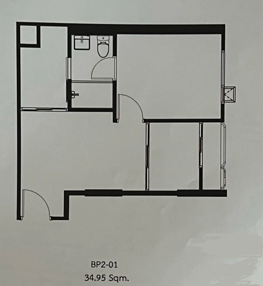 Selling down payment, The Origin Phahon Yothin 57, 8th floor, large room, nice project, reserve now, hurry!