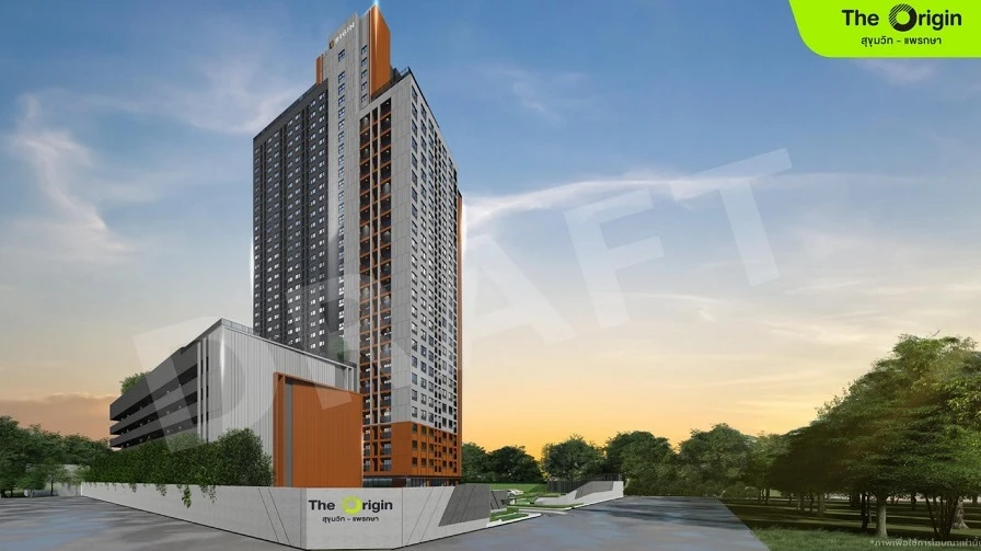 Selling down payment, The Origin Sukhumvit - Phraeksa, 28th floor, room 2804, good project, worth living, hurry and book now.