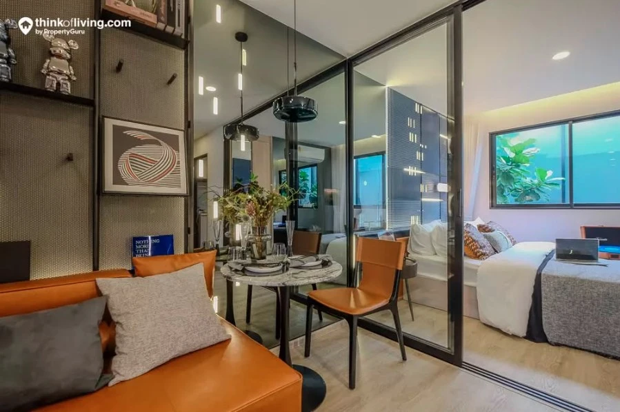 Selling down payment for The Origin Setthabut Station, Building B, 5th floor. Fully fitted with built-in furniture throughout the unit. Book now!