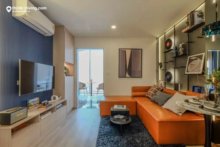 Selling down payment for The Origin Setthabut Station, Building B, 5th floor. Fully fitted with built-in furniture throughout the unit. Book now!