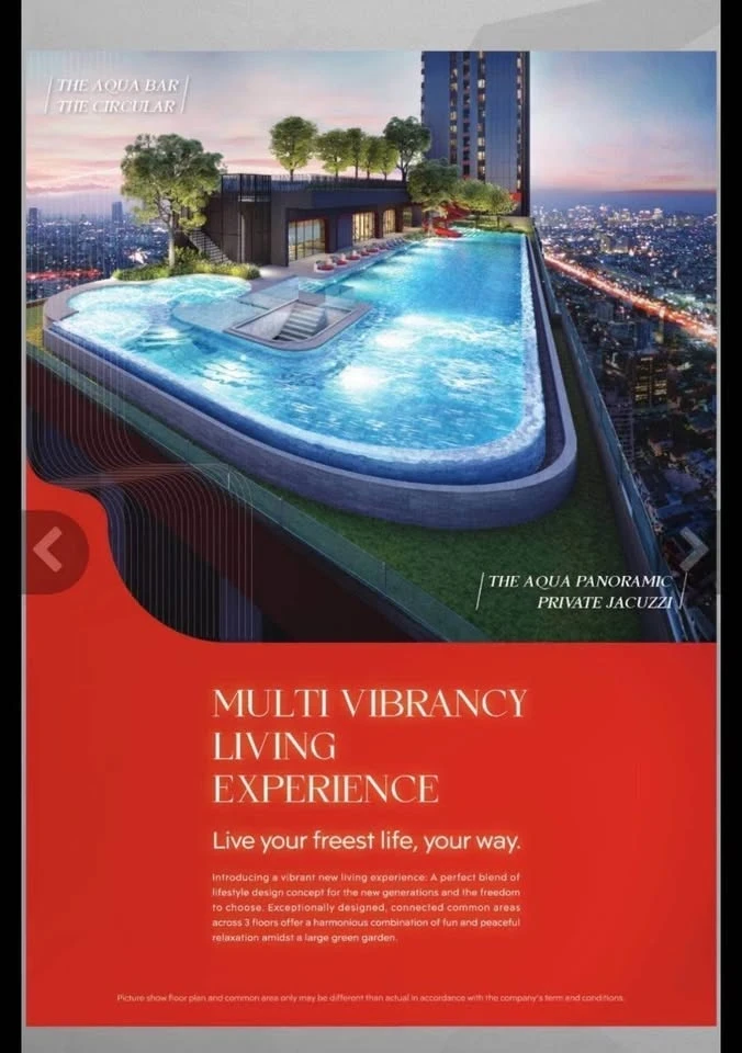 Urgent sale! Aspire Huai Khwang. Large, comfortable room with usable space. Come and own it today!