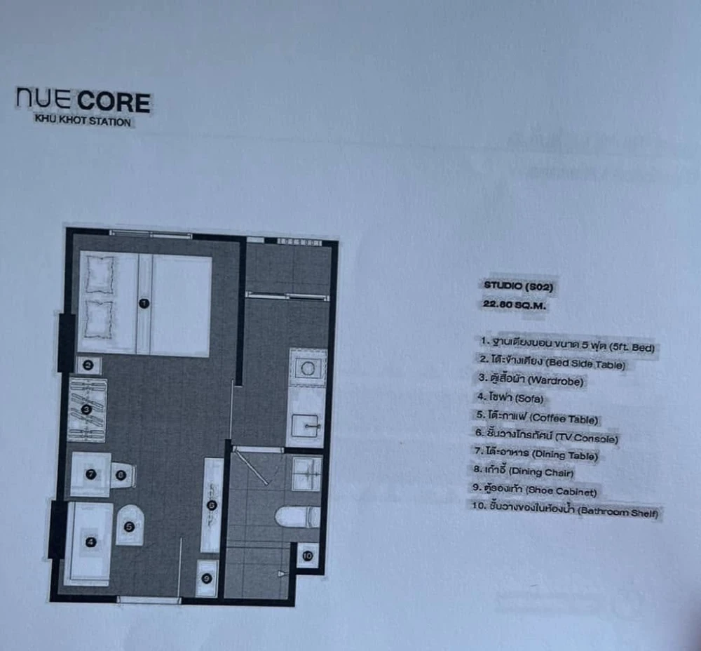 Selling down payment, New Core Kukot Station, 3rd floor, good project, nice location, reserve now, hurry!