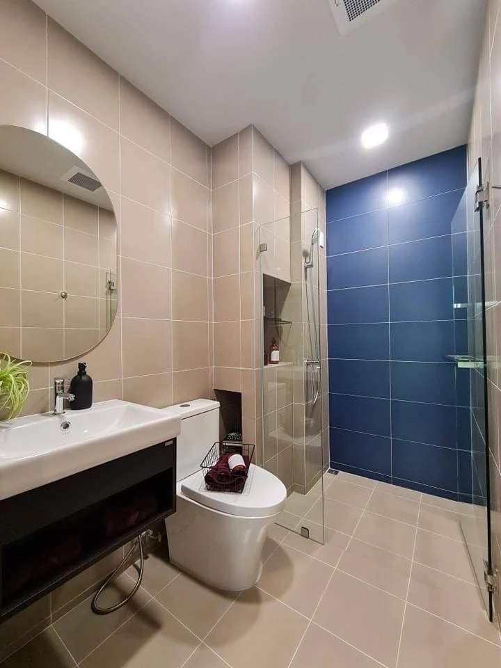 Selling down payment Plum Condo New West Bangyai, room with a good view, can see the view of Ikea, Central Westgate, on the 9th floor, furnished, read
