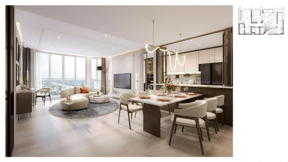 Selling down payment, Wan Wela Na Chao Phraya, 42nd floor, high floor, good view, nice project, interested, hurry and reserve now.