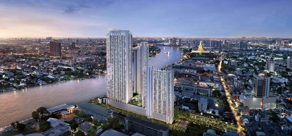 Down payment sale, Wan Wela at Chao Phraya, Building A, full river view, spacious area, the ultimate in luxury living.