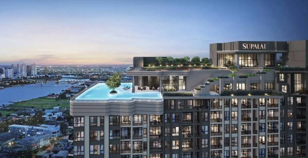 Down payment sale for Supalai Tham Charoen Nakhon, 2 bedrooms, 17th floor, high floor, beautiful view, interested, reserve now, urgent.