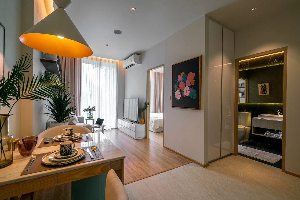 Down payment for sale, Skyrise Avenue Sukhumvit 64, 18th floor, corner room, good project, worth living, reserve now, urgently.
