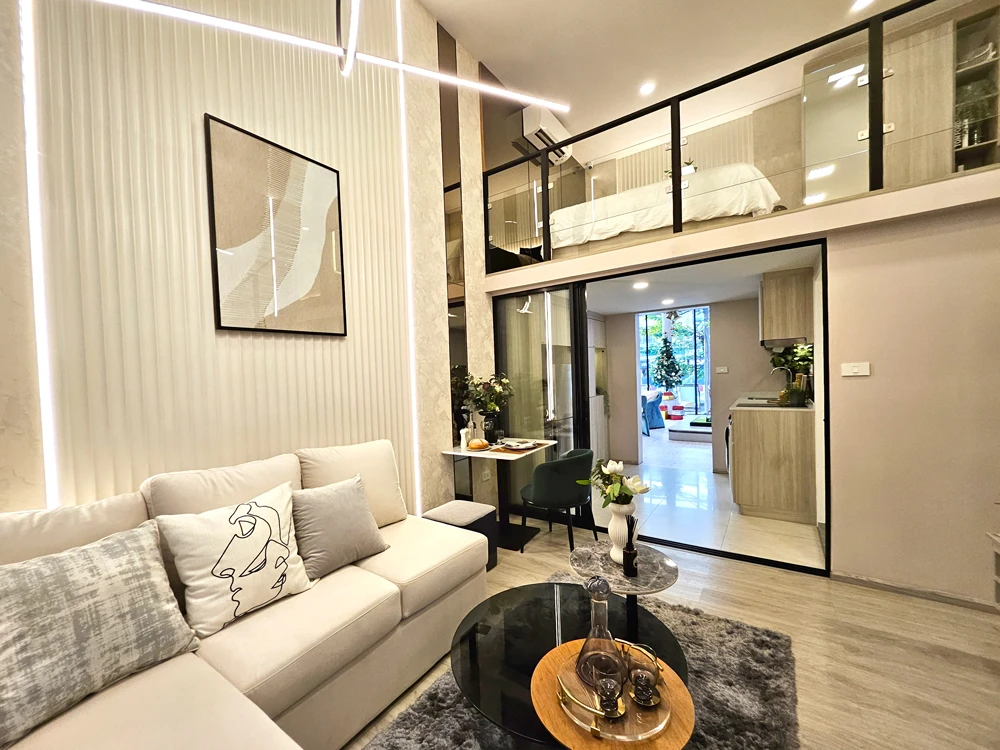 Down payment sale: Origin Plug & Play Srinakarin, 29th floor, Duo Space room, reserve now, urgently.
