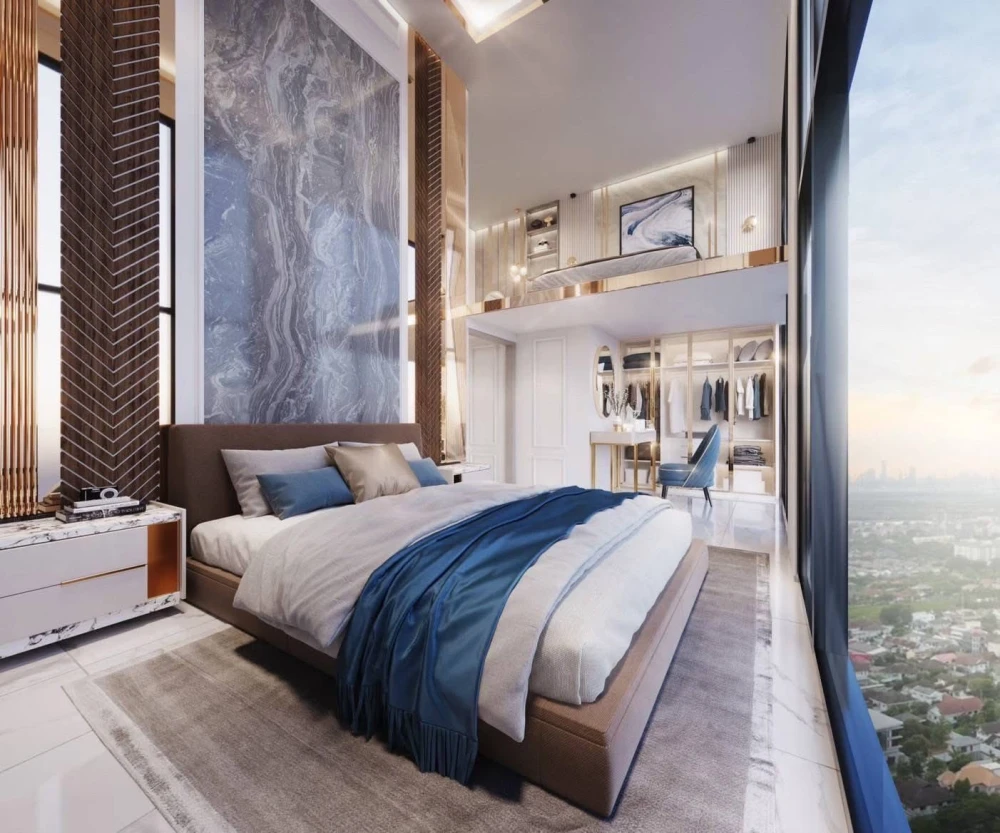 Selling down payment Origin Plug & Play Srinakarin, duplex room, high ceiling, airy, lots of usable space, hurry and reserve now!