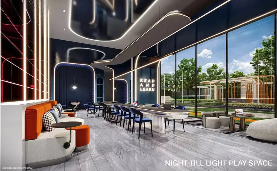 Selling down payment Origin Play Bang Khun Non Triple Station, 24th floor, very high, airy and comfortable, no neighbors on the right side, reserve no
