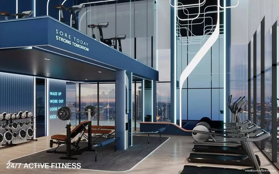 Selling down payment Origin Play Bang Khun Non Triple Station, 24th floor, very high, airy and comfortable, no neighbors on the right side, reserve no