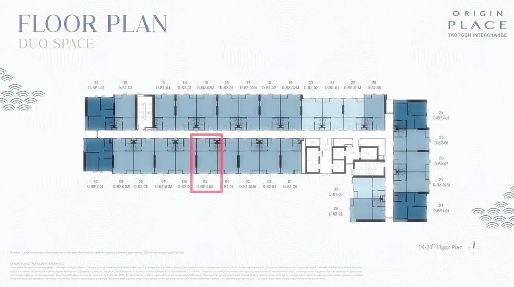 Urgent sale!! Origin Place Taopoon Interchange, 17th floor, Building Z, city view, newly built condo, good location, good price, hurry to book now!!