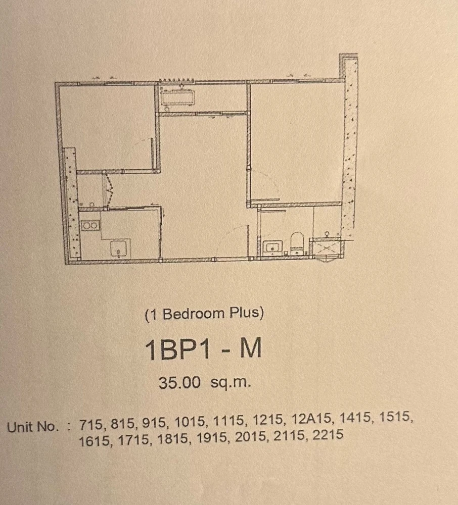 Selling down payment, The Privacy Park Tao Poon, 8th floor, good project, nice location, book now, don't miss it.