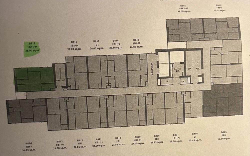 Selling down payment, The Privacy Park Tao Poon, 8th floor, good project, nice location, book now, don't miss it.