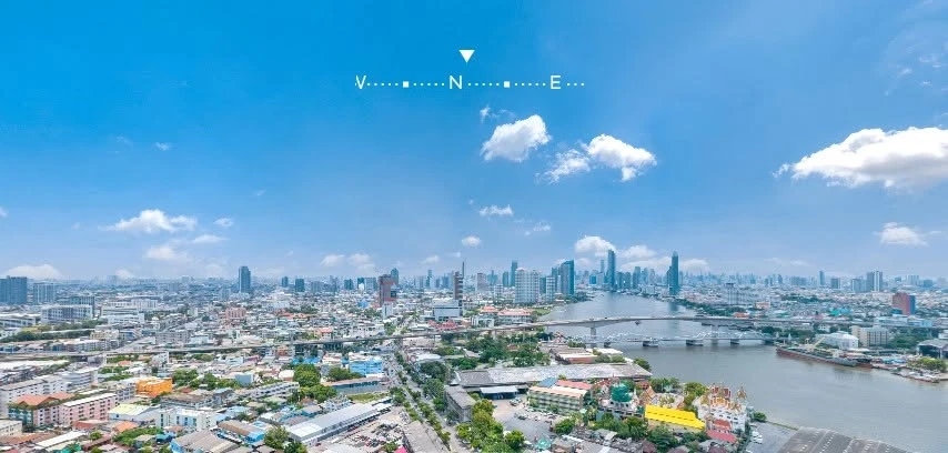 Selling down payment for Flexi Riverview - Charoen Nakhon, 30th floor. Very high floor, no adjacent units, extremely private. Book now!