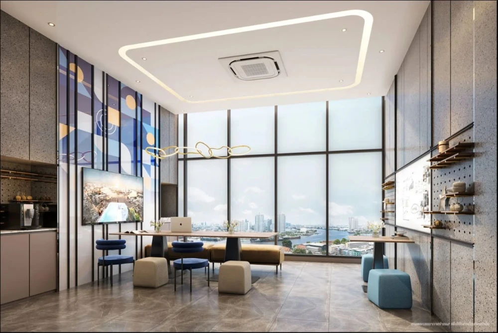 Selling down payment for Flexi Riverview - Charoen Nakhon, 30th floor. Very high floor, no adjacent units, extremely private. Book now!