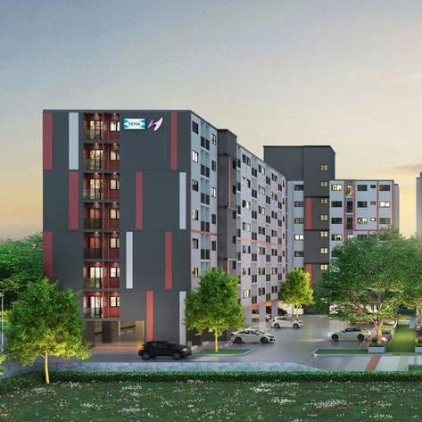 Down payment sale for Sena Kit Samrong Interchange. Spacious unit, not cramped, includes furniture and kitchen set (standard project specifications).