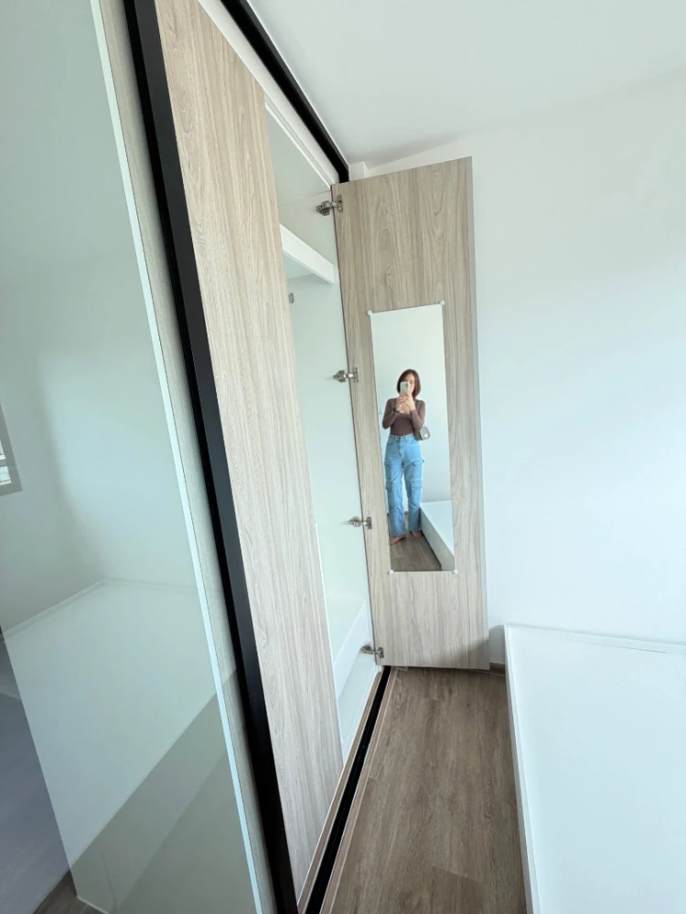 Selling down payment for Sena Kit Samrong Interchange condo. Excellent location, not exposed to morning sun, shaded in the afternoon, not next to the