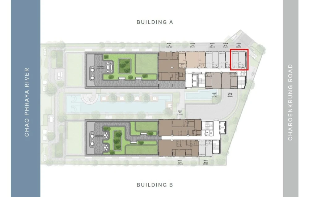 Down payment sale for Chapter Charoenkrung Riverside, 6th floor, good project, great location, reserve now, urgent!