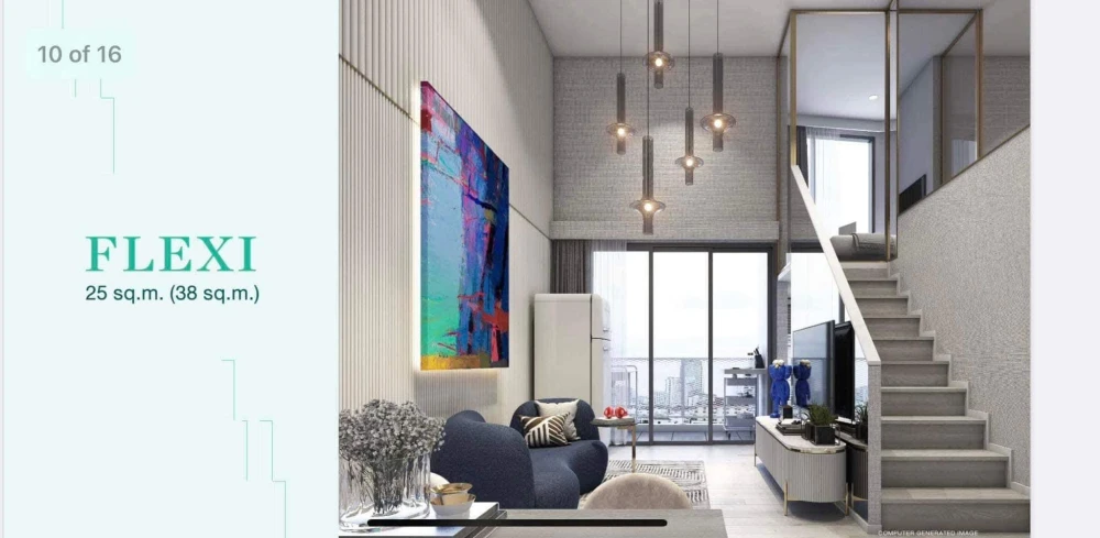 Down payment for sale, Landmark at Kaset, Thung Song Hong Station, Flexi Type, 1 Bedroom, good location, good price, book now.