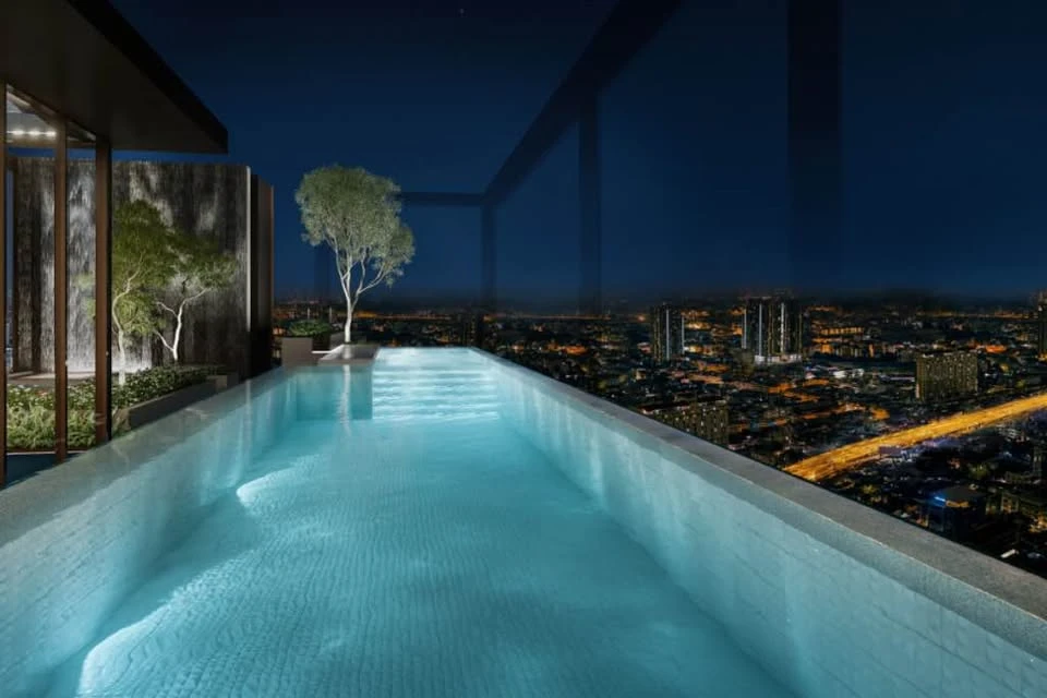 Down payment for sale, Landmark at Kasetsart, Thung Song Hong Station, spacious room, high ceiling, complete facilities, meets all needs, book now.
