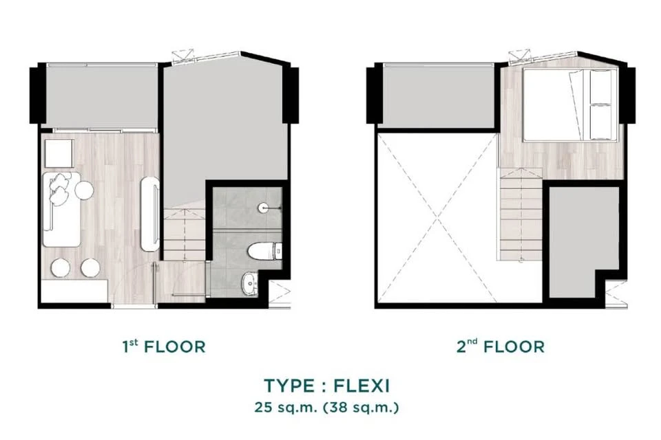 Down payment for sale, Landmark at Kasetsart, Thung Song Hong Station, spacious room, high ceiling, complete facilities, meets all needs, book now.