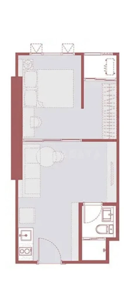 Selling down payment Aspire Sukhumvit - Rama 4, good room location, beautiful view, very convenient to travel, don't miss it.