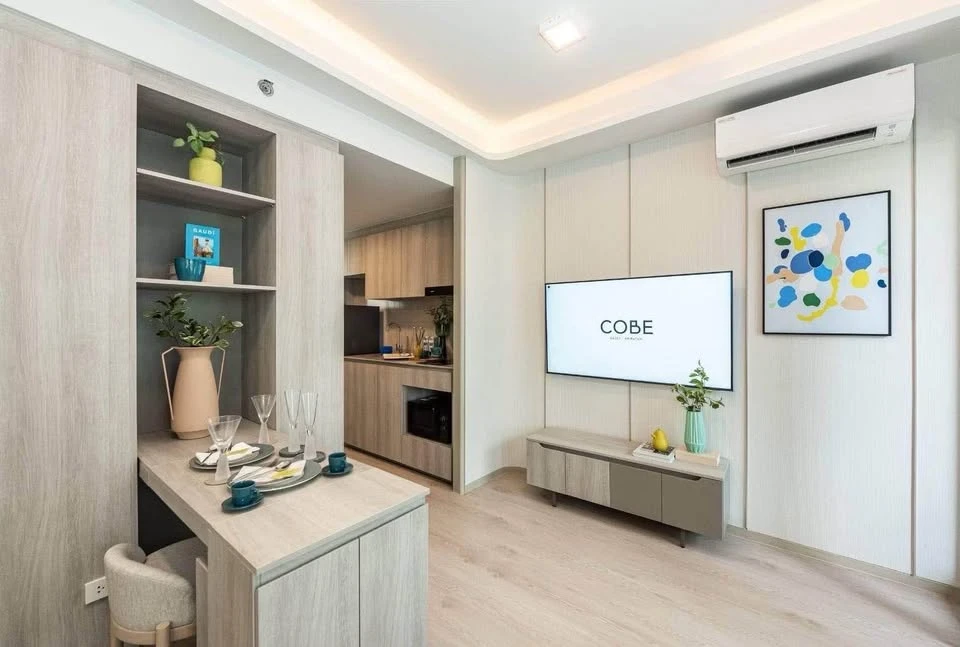 Selling down payment, Cobb Kaset Sripathum, open view, quiet, good location, fully furnished, hurry and reserve now.
